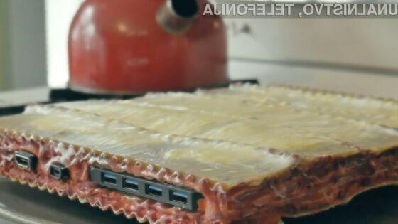 Računalniško ohišje izdelano iz testenin je resnično nekaj posebnega.