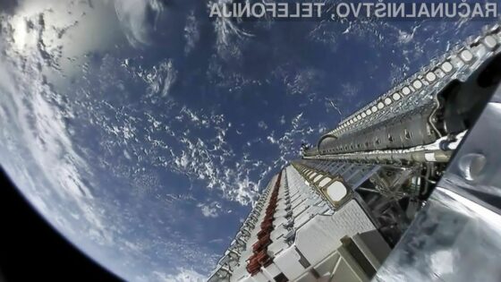 Podjetje SpaceX je v vesolje izstrelilo prvih 60 satelitov za vesoljski internet.