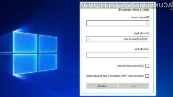 Windows 10 bo kmalu onemogočil povezovanje v brezžična omrežja, ki bodo opremljena z zastarelim varnostnim algoritmom WEP.