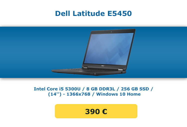 Prenosnik DELL Latitude E5450 je lahek in tanek.