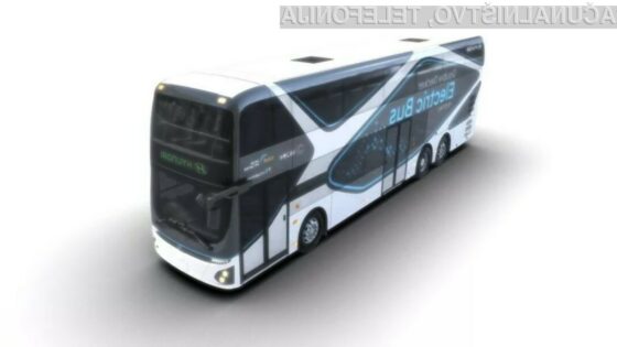 Električni dvonadstropni avtobus lahko pelje do 70 potnikov in ima avtonomijo do 300 kilometrov.