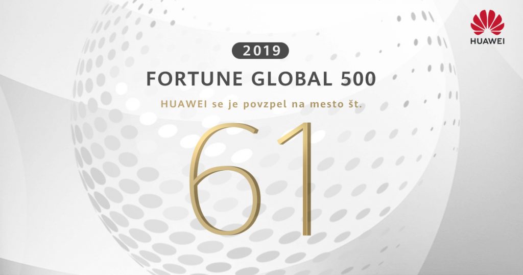 Huawei nadaljuje vzpon na lestvici Fortune 500: Skočil je kar za 11 mest