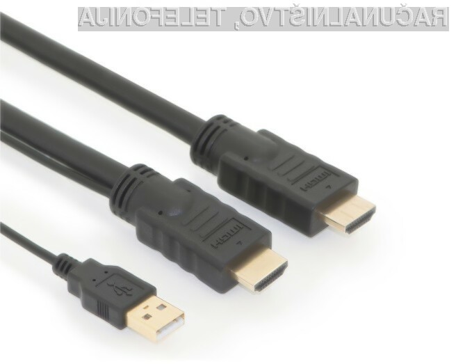 Digitus HDMI 2.0 je kabel z mrežno povezavo in ojačevalcem za premagovanje daljših razdalj in slabših vhodnih signalov.