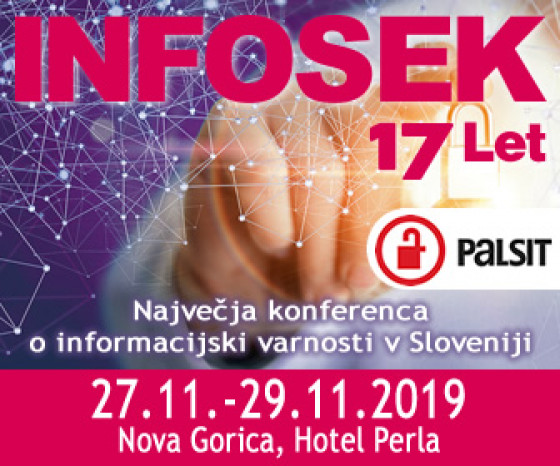 Obiščite 17. konferenco o informacijski varnosti – INFOSEK 2019.