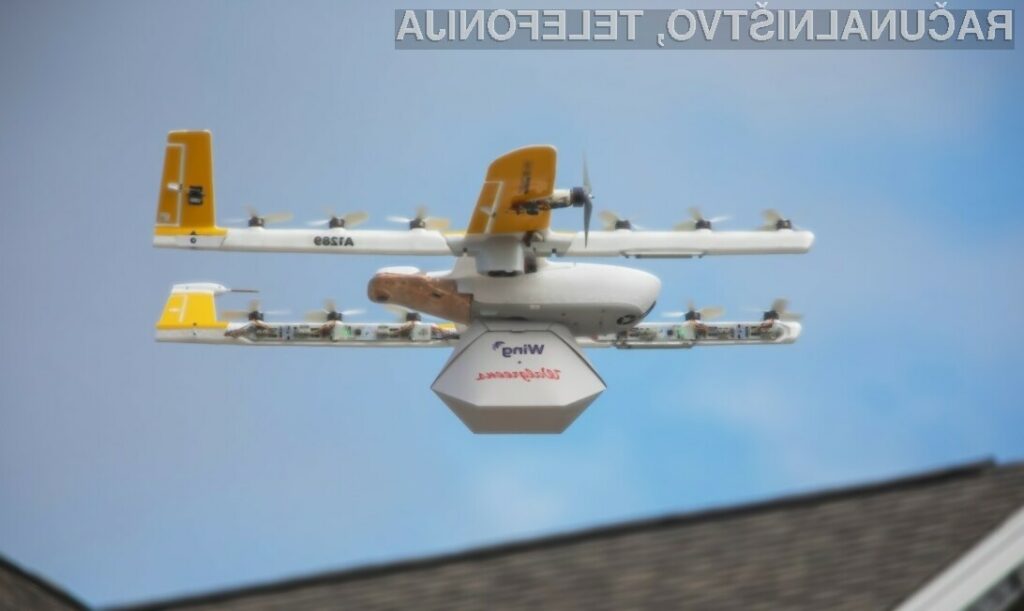Podjetje Google je prvo, ki z letečimi droni dostavlja pakete kupcem v Združenih državah Amerike.