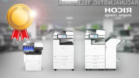 Ricoh prejemnik treh prestižnih nagrad za izjemno kakovost multifunkcijskih naprav