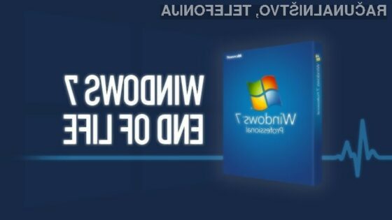 Uradna podpora za Windows 7 se bo iztekla 14. januarja prihodnje leto.