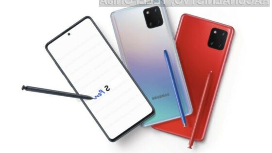 Novi Samsung Galaxy Note10 Lite naj bi bil na voljo od 10. januarja 2020.