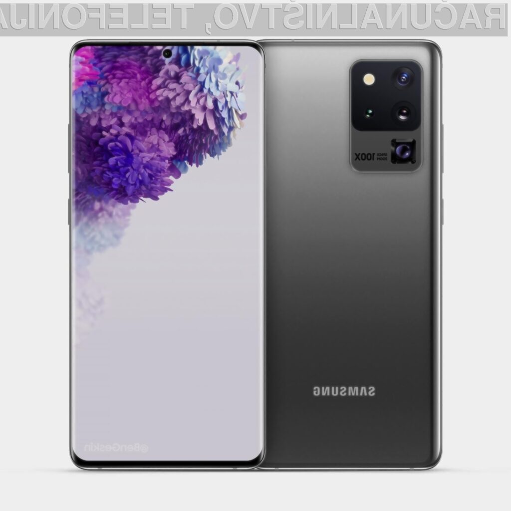 Samsung Galaxy S20 Ultra naj bi bil opremljen s fotoaparatom s kar 100-kratno povečavo.