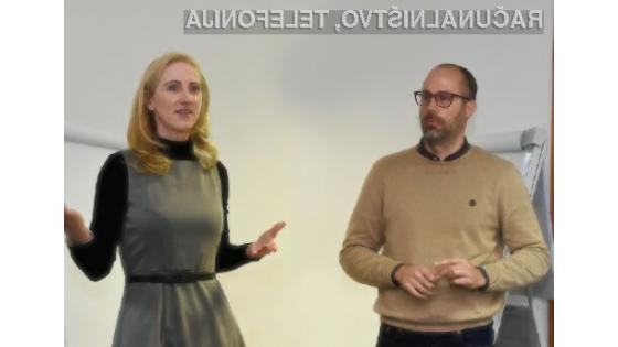 Sašo Palčič, direktor agencije Madwise, in Katja Zajko, direktorica podjetja Recosi.