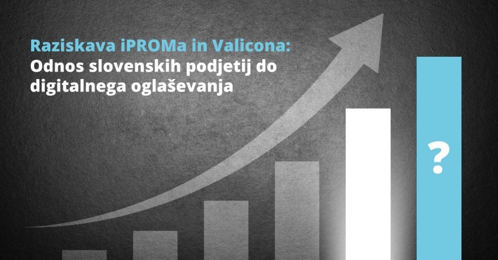 Raziskava iPROMa in Valicona - Odnos slovenskih podjetih do digitalnega oglaševanja