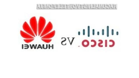 Huawei je tokrat obtožen kraje izvorne kode usmerjevalnikov podjetja Cisco.