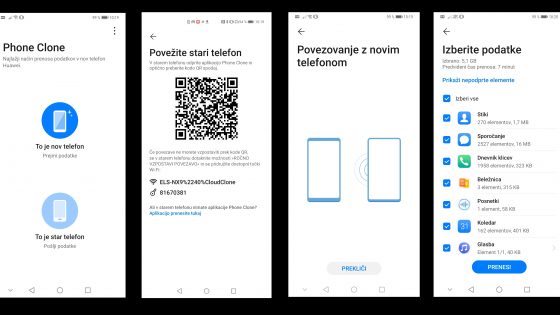 Kako najbolj enostavno prenesti podatke in aplikacije iz starega telefona na novi Huawei P40?