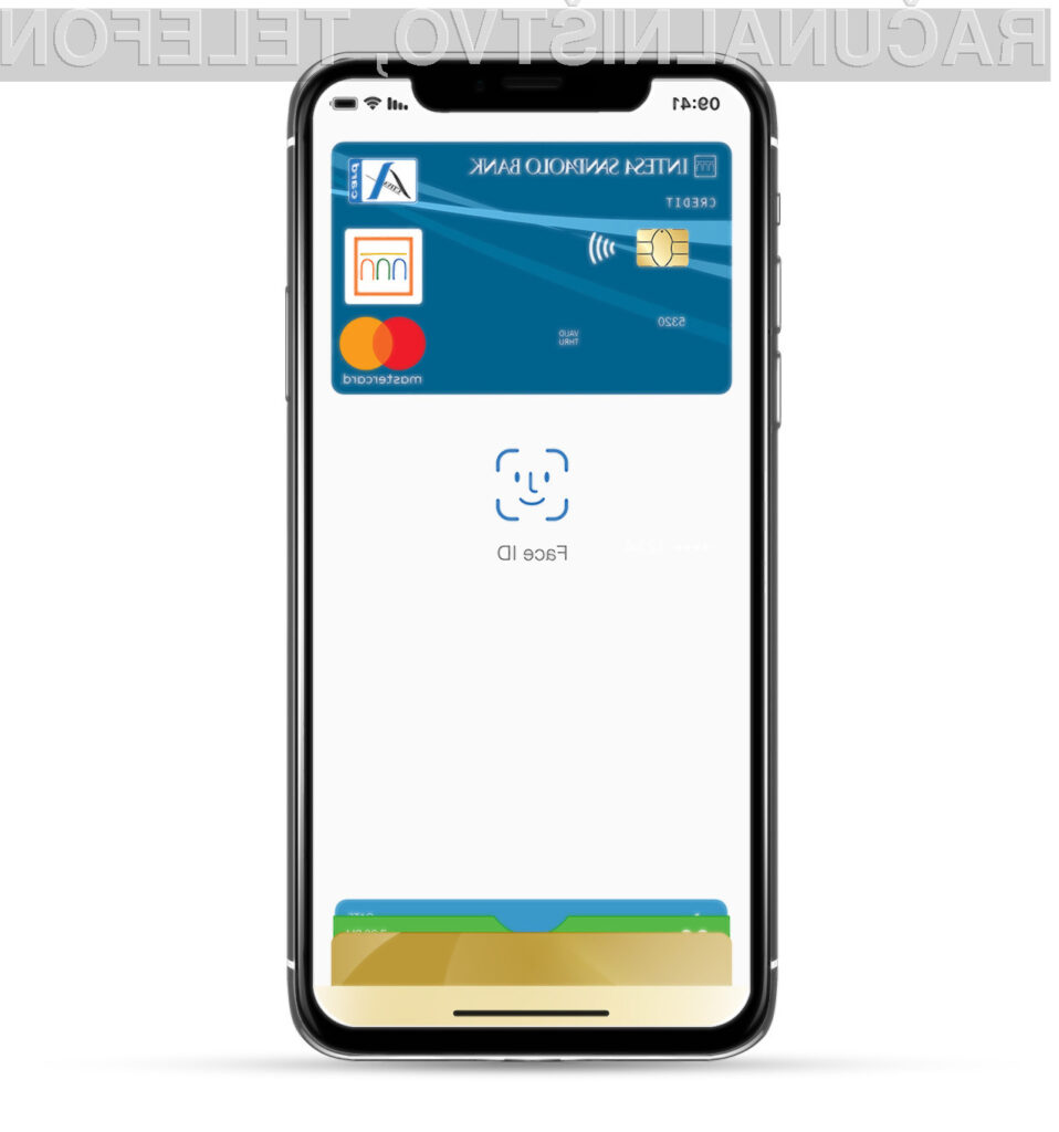 Intesa Sanpaolo Bank ponuja storitev Apple Pay tudi svojim imetnikom kartic Mastercard