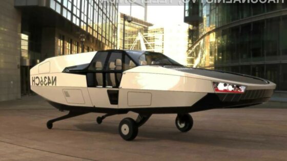 Koncept letečega avtomobila na vodik CityHawk H2 bo podjetje Urban Aeronautics pripravilo v sodelovanju s podjetjem HyPoint.