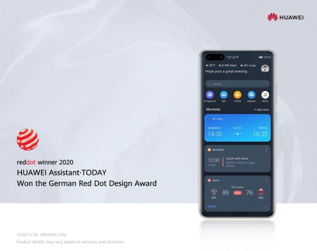 Huaweiev pametni asistent osvojil nagrado Red Dot 2020