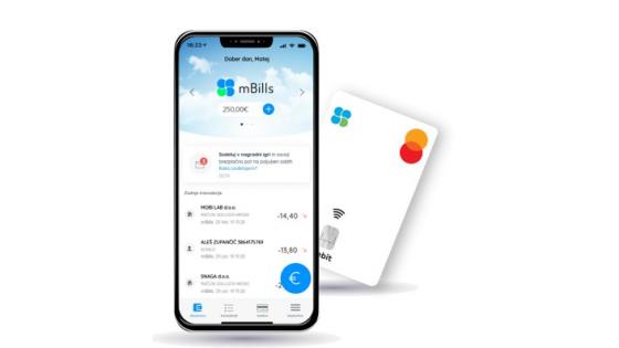 Spremenite PIN za mBills MasterCard kar v aplikaciji