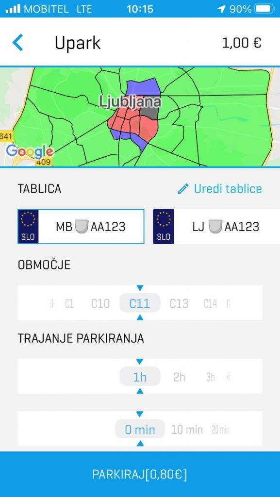 Urbana, ki je odslej na voljo tudi  iOS uporabnikom, v Ljubljani omogoča še enostavnejše plačilo parkirnine