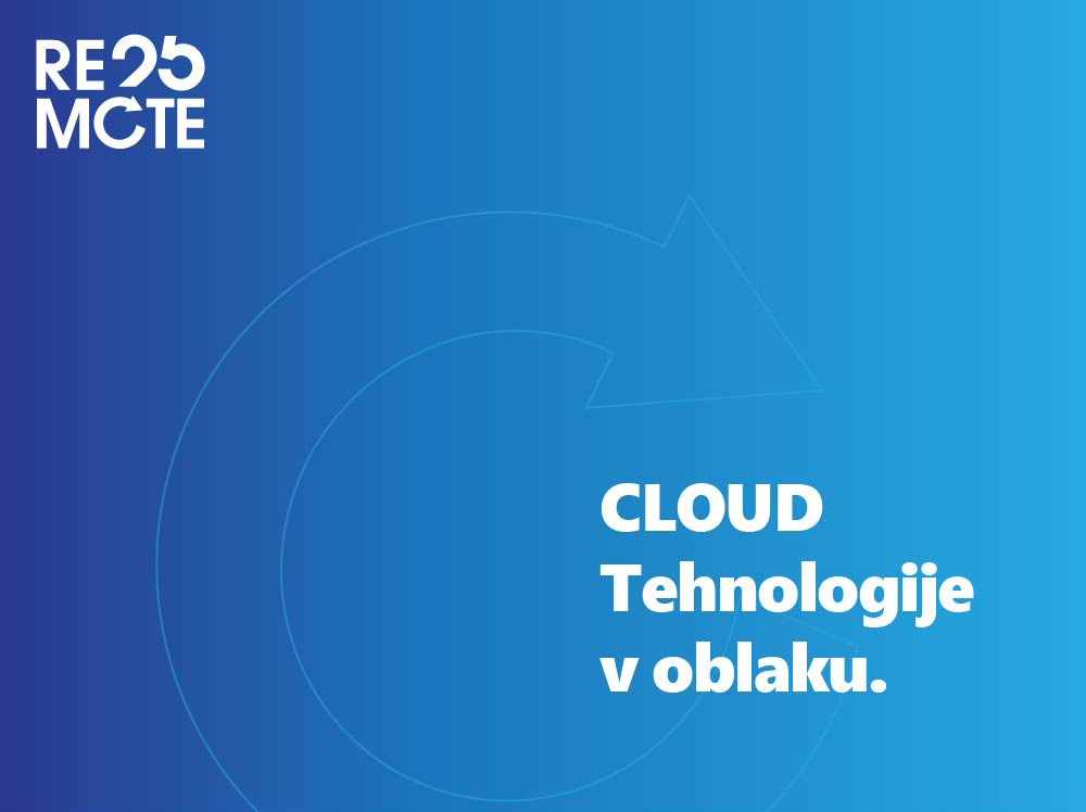 NT Remote: CLOUD | Tehnologije v oblaku