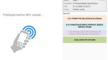 NFC in evidentiranje delovnega časa