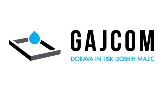 Gajcom logotip_ dobava in tisk majic