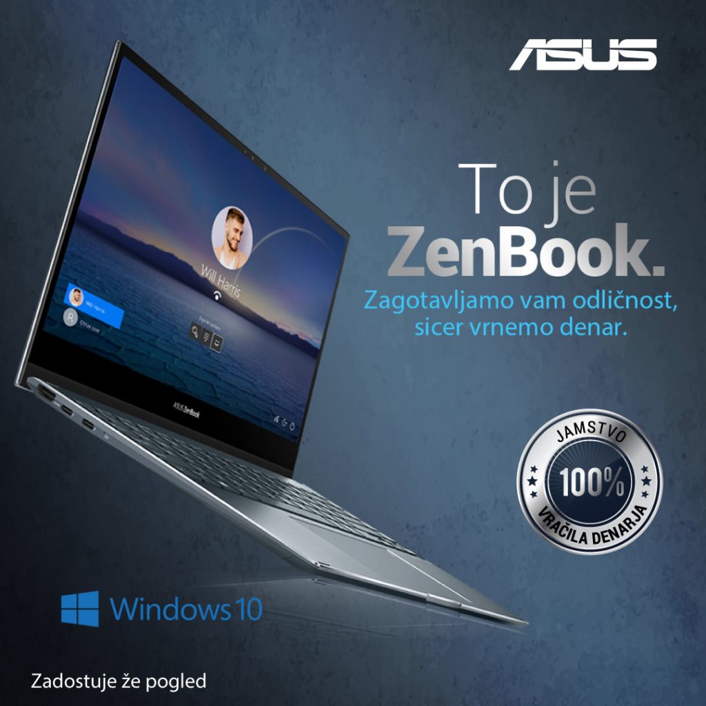 Prenosnik ASUS ZenBook na enaA.com zdaj v res zanimivi ponudbi.