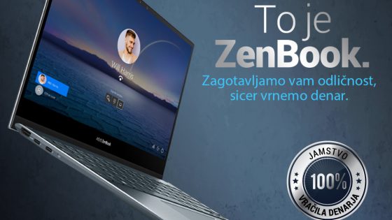 Prenosnik ASUS ZenBook na enaA.com zdaj v res zanimivi ponudbi.