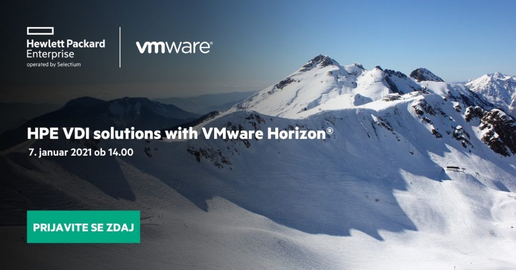 Virtualizacija delovnih postaj (VDI) s HPE in VMware