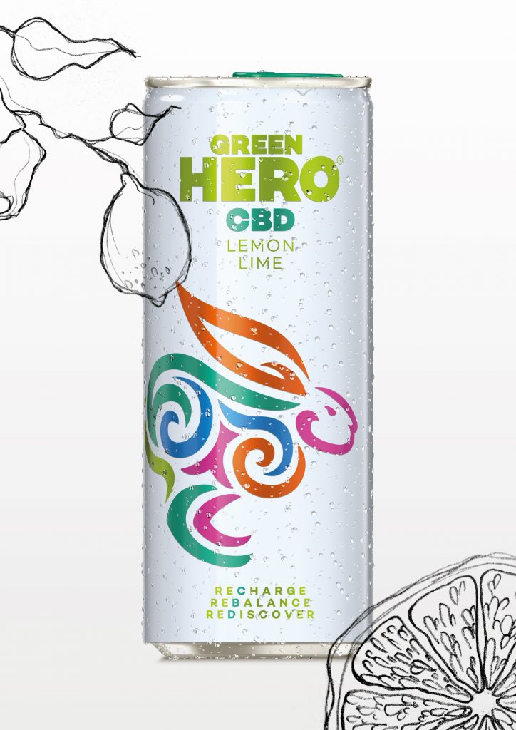 GREEN HERO, prva gazirana sadna pijača, ki vsebuje CBD.