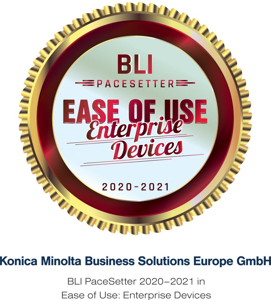 BLI PaceSetter award 2020-2021 - Ease of Use: Enterprise Devices