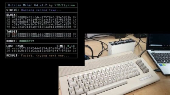 Legendarni Commodore 64 je mogoče uporabiti celo za rudarjenje kriptovalut.