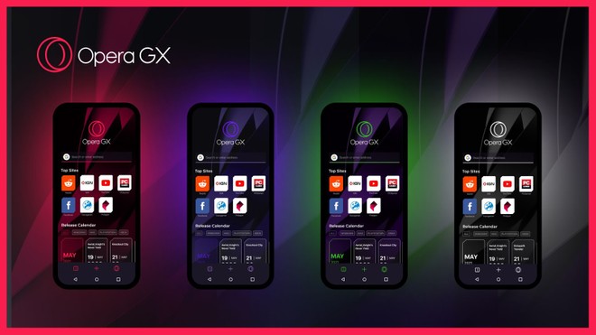 Mobilni brskalnik Opera GX Mobile je namenjen tako mobilnim napravam Android kot iOS (Apple).