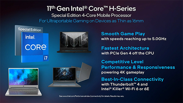 Nova procesorja Intel Tiger Lake bosta kos tudi najzahtevnejšim nalogam.