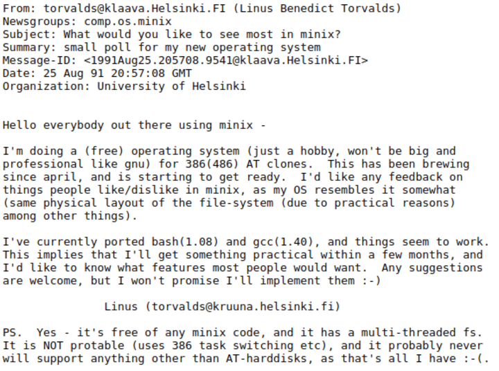 linux-napoved-začetek