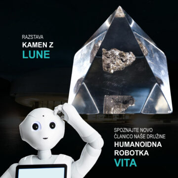 Robotka Vita, ki je tudi prvi stik z obiskovalci v Centru Noordung, bo z vami spregovorila o različnih tematikah in vas povabila v svet vesolja.
