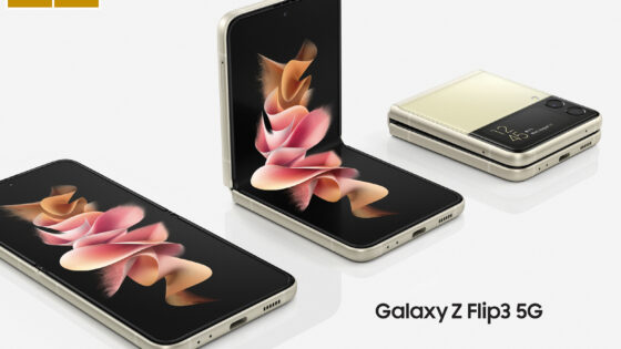 Zlato nagrado je Samung med drugim prejel za mobilni telefon Galaxy Z Flip3 5G.