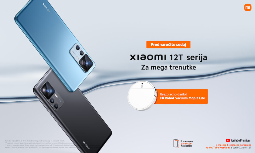 Xiaomi predstavil novo serijo Xiaomi 12T z 200 MP kamero in nove AIoT izdelke