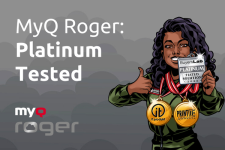 MyQ Roger je prejel platinasto priznanje BLI Keypoint Intelligence