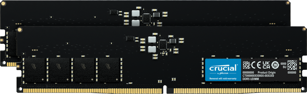Sistemski pomnilnik DDR5 vrtoglave kapacitete 48 gigabajtov