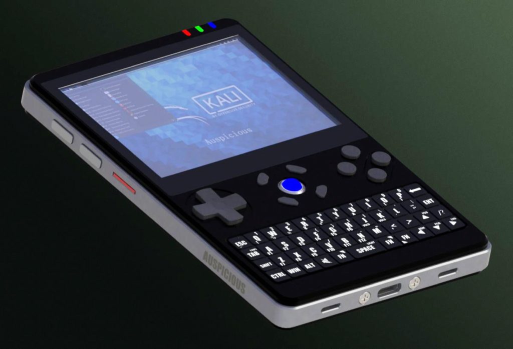 Miniaturna igralna konzola, ki spominja na telefone BlackBerry
