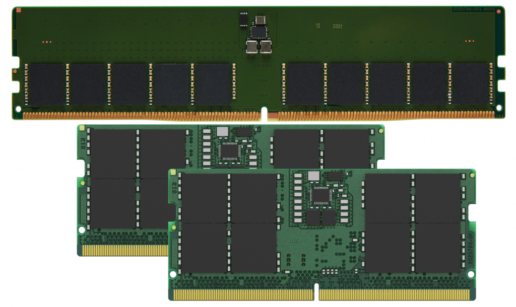 Kingston z novimi DDR5 pomnilniki za strežnike in mobilne delovne postaje