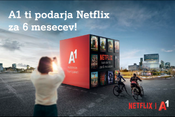 Od marca naprej uporabniki A1 Slovenija lahko neposredno dostopajo do storitev Netflix. Foto: A1