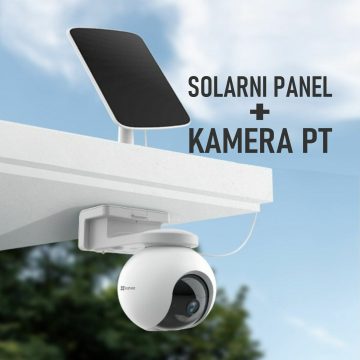 zunanja brezžična IP kamera za video nadzor EZVIZ PT EB8 4G LTE.