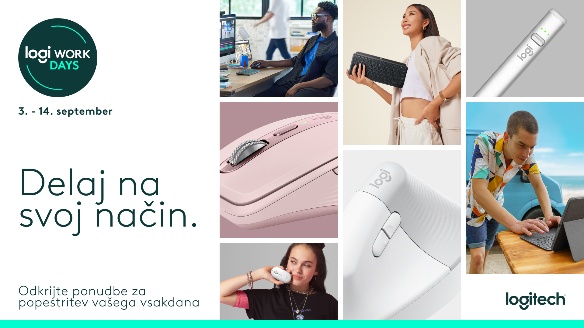 Odlični popusti na Logitech izdelke za vrnitev v pisarne in šolo ...