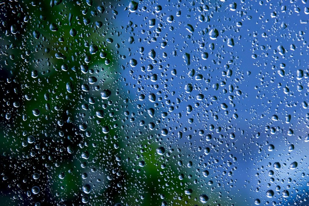 The smart window generates electricity when it rains