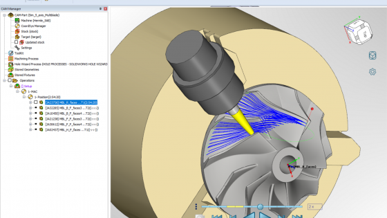 SolidCAM for Operators: Simulacija orodnih poti