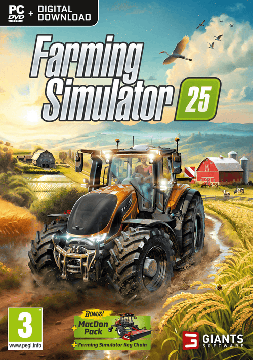 Ena izmed iger na spisku je Farming Simulator 25 - izdaja igre prinaša številne zanimive novosti.