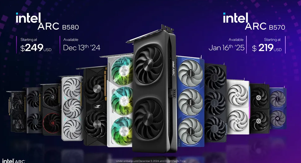 Intel introduced new Battlemage graphics cards