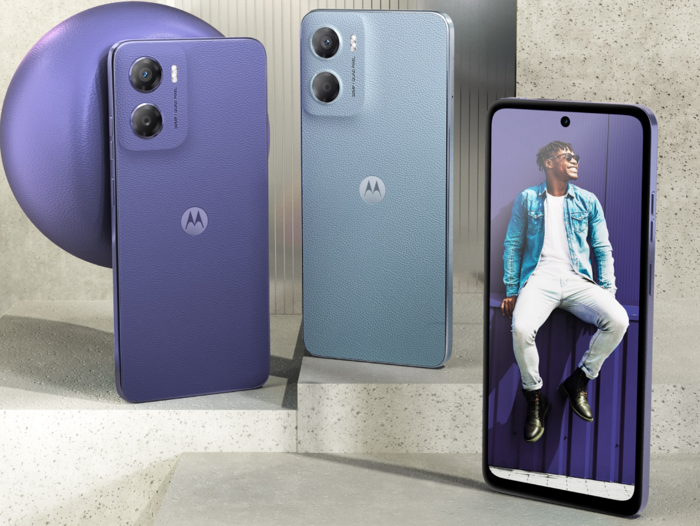 ILING Cover per Motorola Moto E15 / MOTO G05, Semplice Tinta Unita