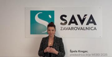 Posnetek zaslona iz videa nagovora Špele Kregar, predsednice WEBSI žirij 2025.